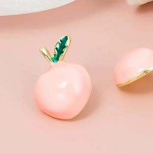 Peach Design Stud Earrings